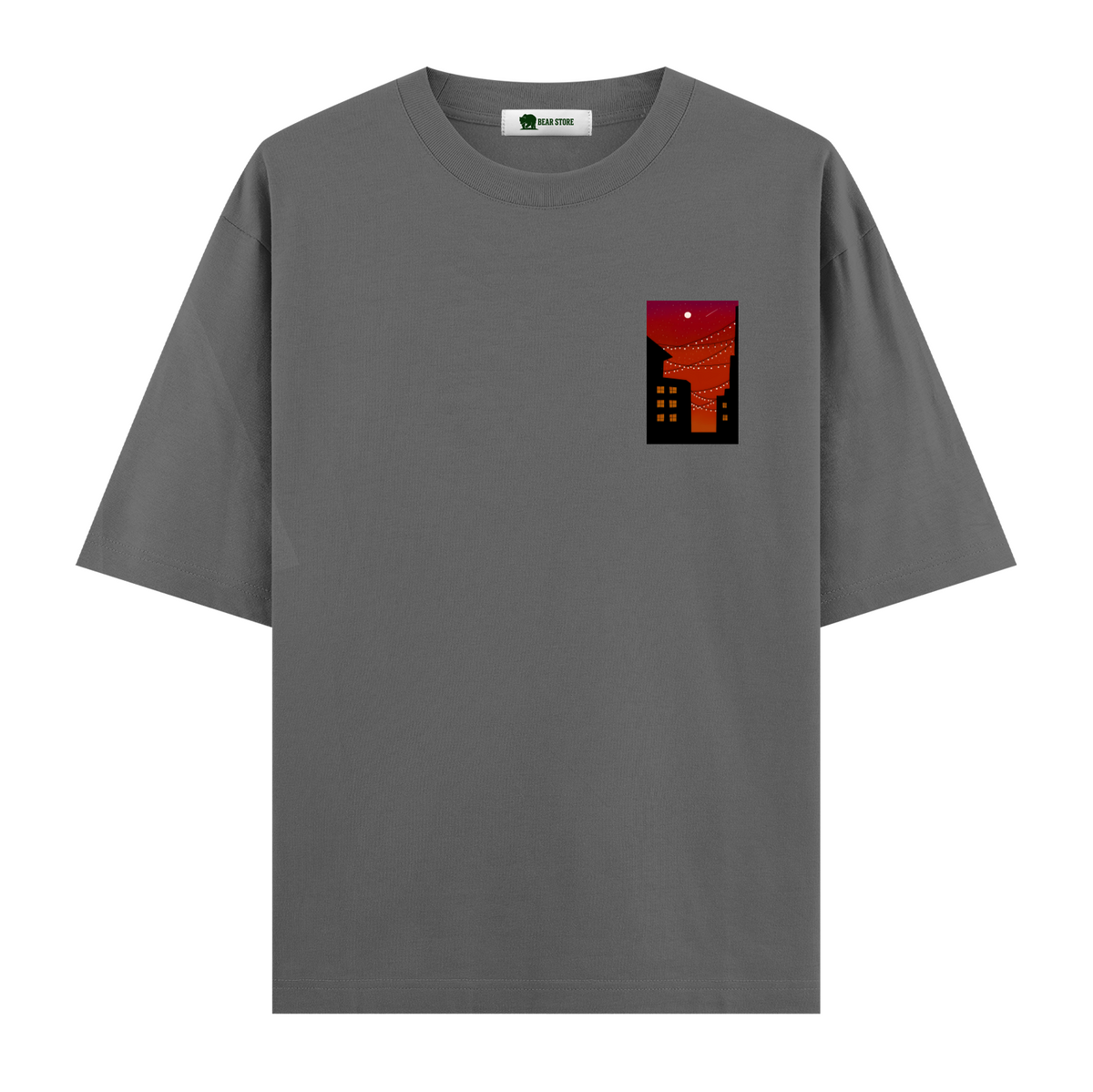 Crimson Lights - Oversize T-shirt