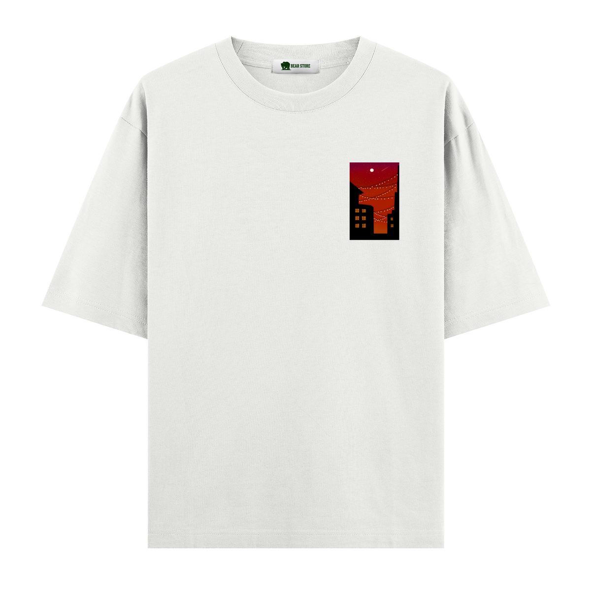 Crimson Lights - Oversize T-shirt