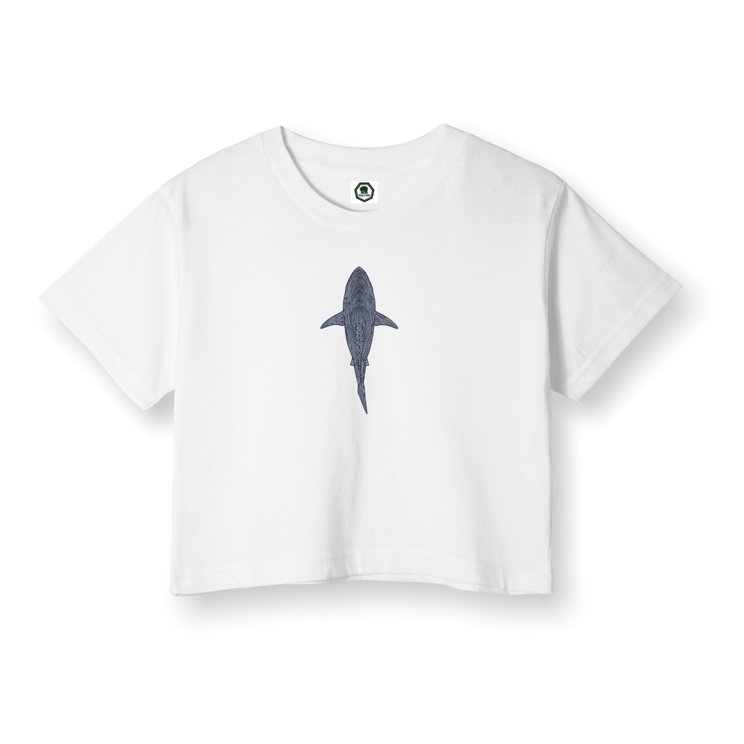 Shark Draw - Crop T-Shirt