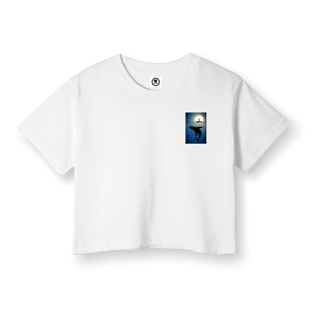 Deep Blue - Crop T-Shirt