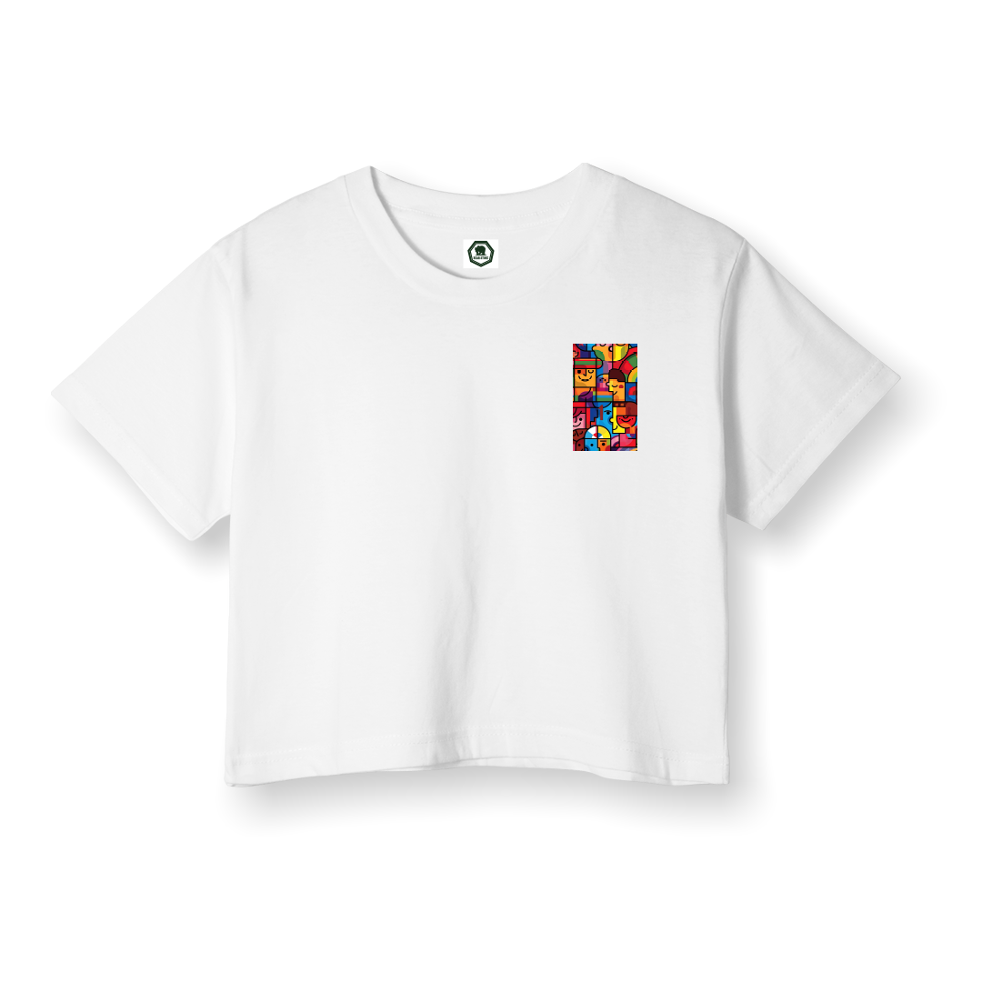 Cubist Society - Crop T-Shirt