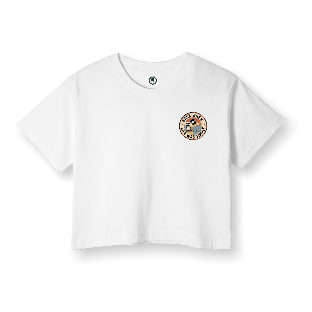 Life Was Simple - Crop T-Shirt