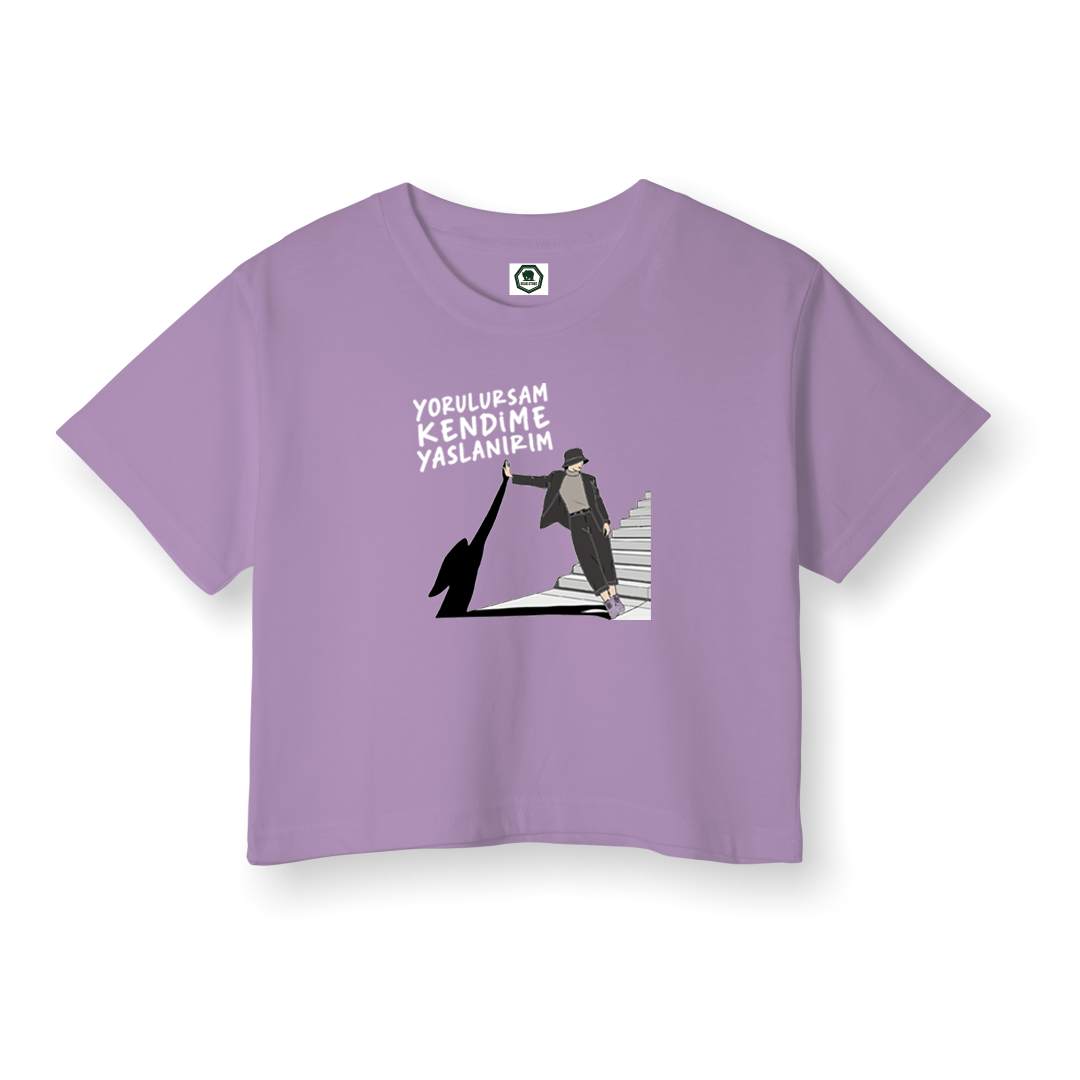 Yorulursam Kendime Yaslanırım - Crop T-Shirt
