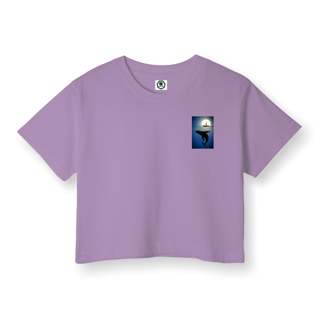Deep Blue - Crop T-Shirt