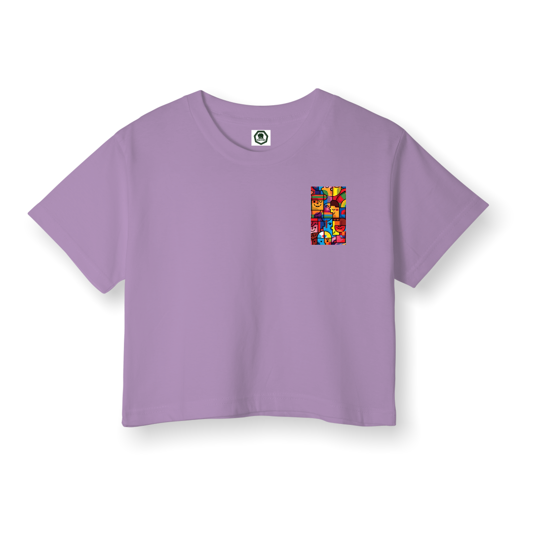 Cubist Society - Crop T-Shirt