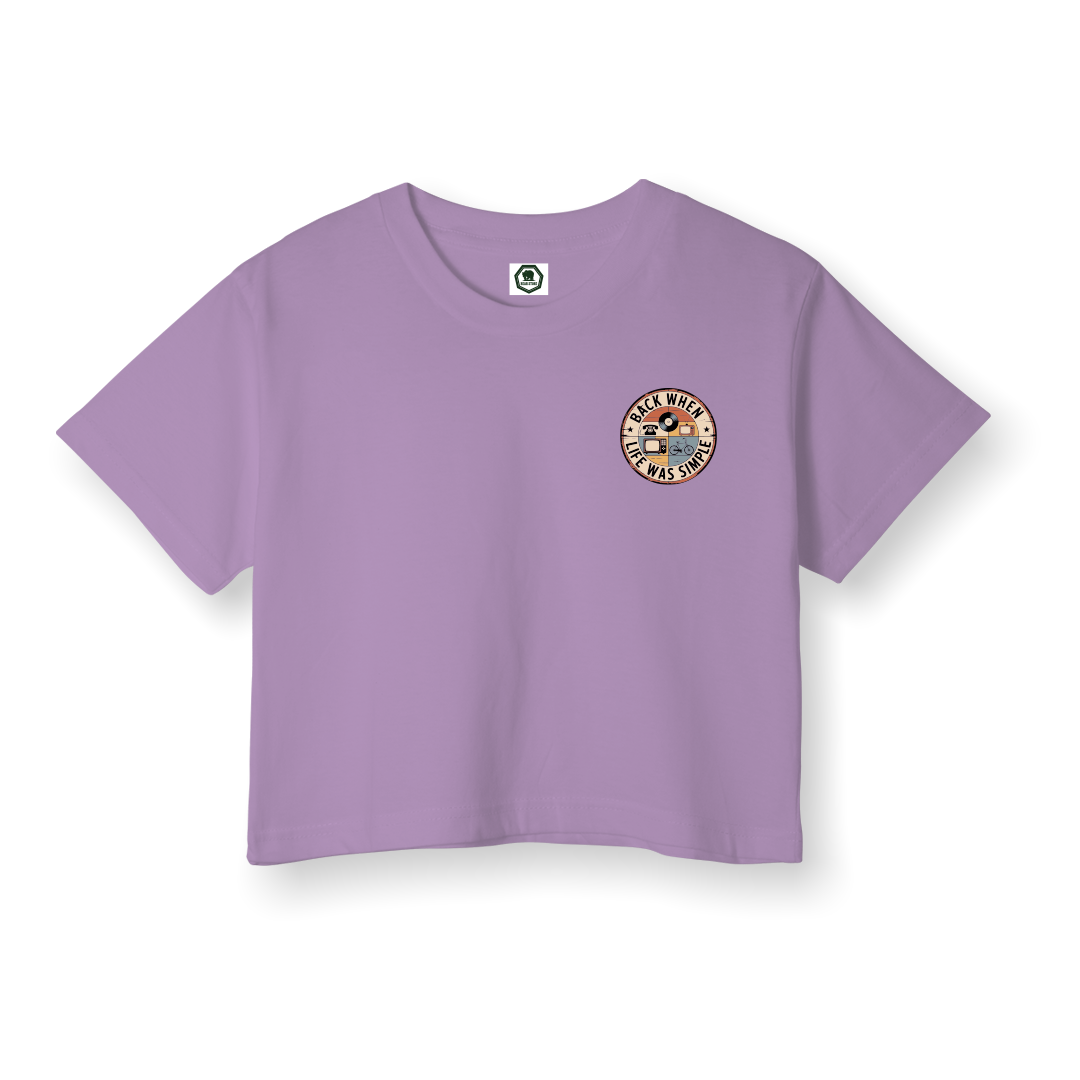Life Was Simple - Crop T-Shirt