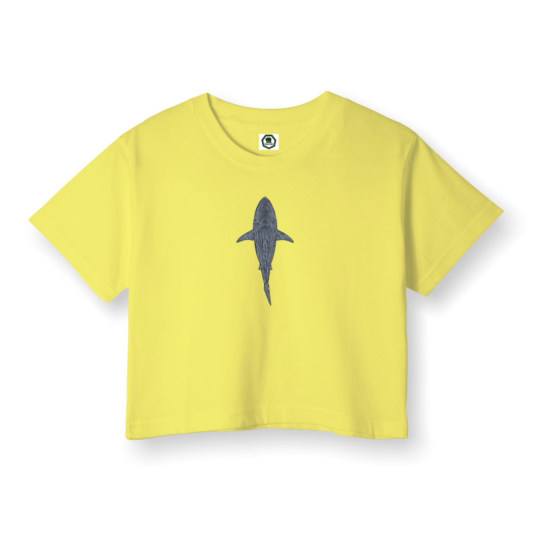 Shark Draw - Crop T-Shirt
