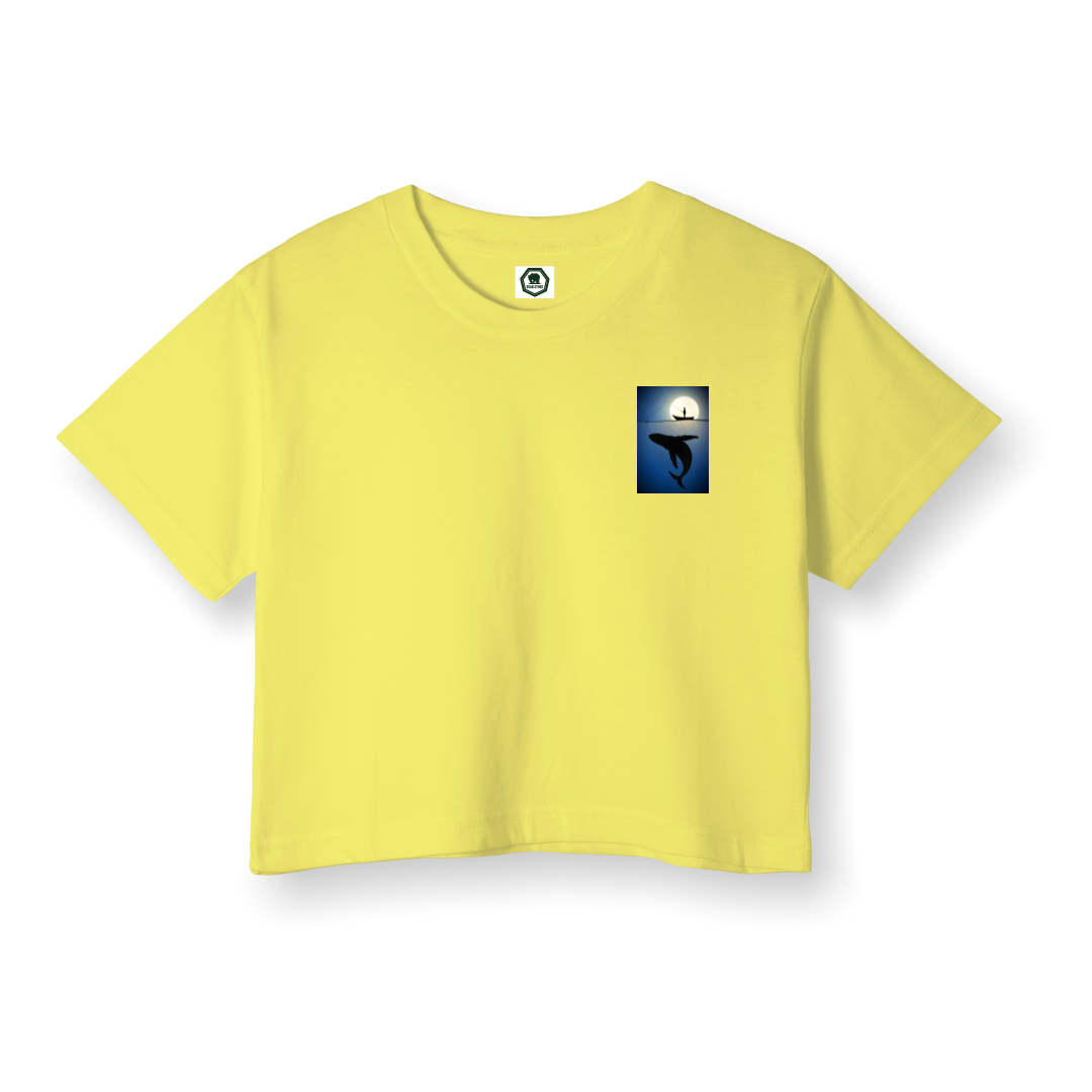 Deep Blue - Crop T-Shirt