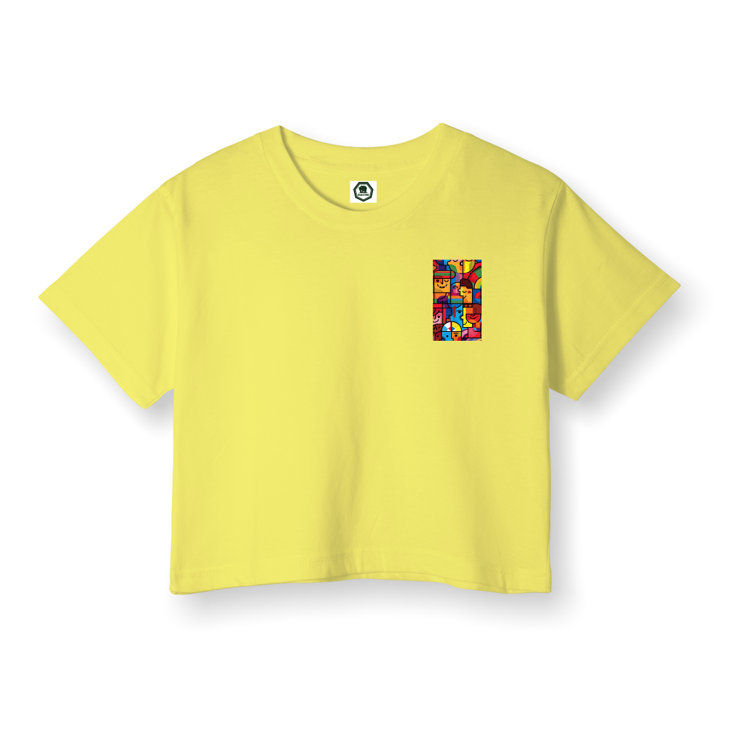 Cubist Society - Crop T-Shirt