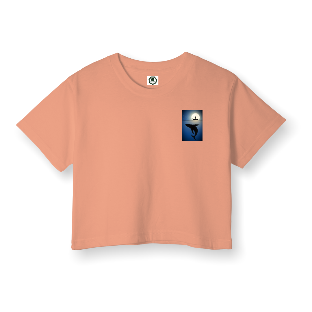 Deep Blue - Crop T-Shirt