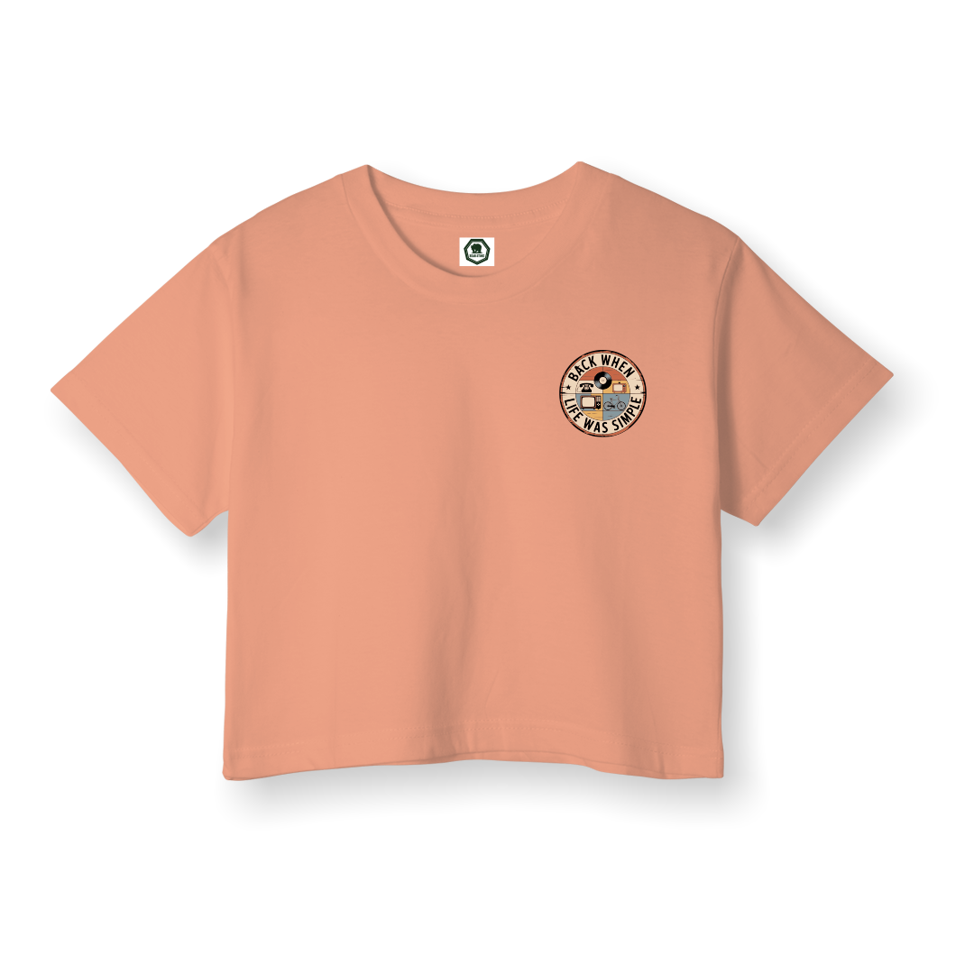 Life Was Simple - Crop T-Shirt