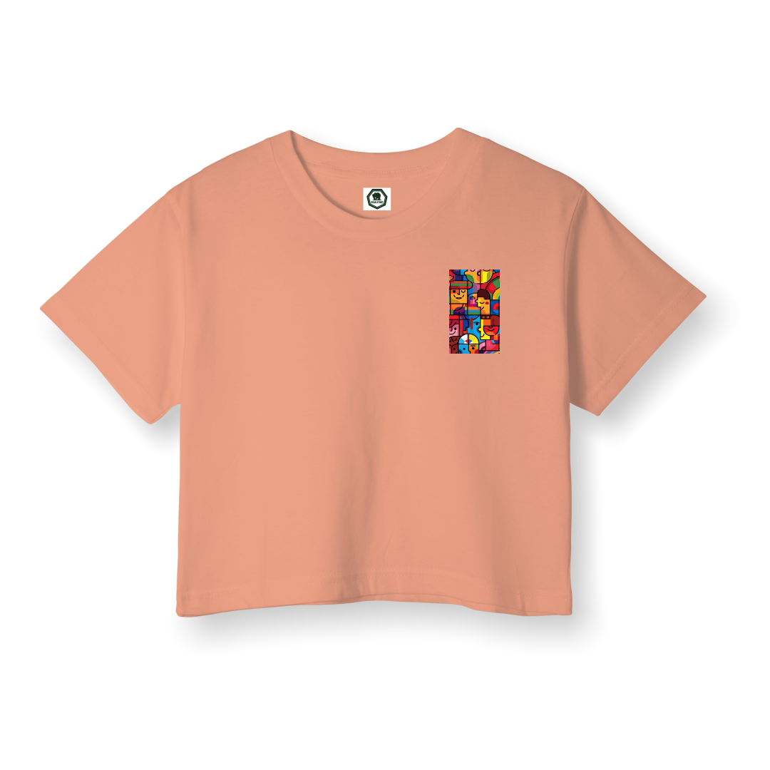 Cubist Society - Crop T-Shirt