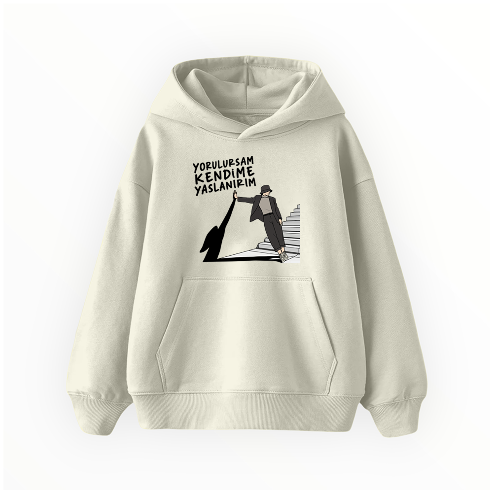 Yorulursam Kendime Yaslanırım - Çocuk Hoodie