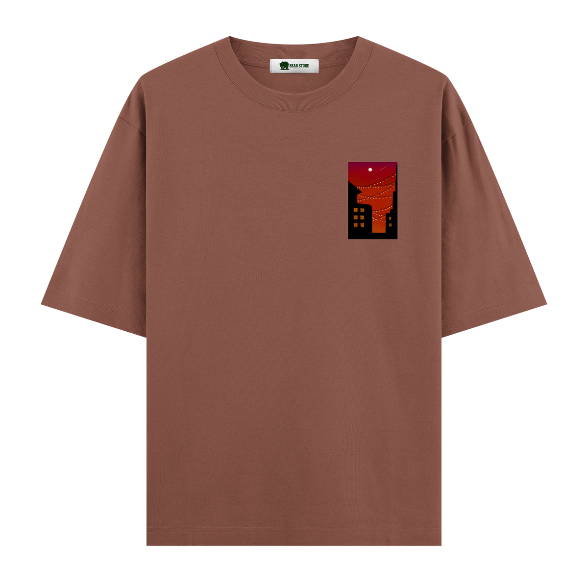 Crimson Lights - Oversize T-shirt