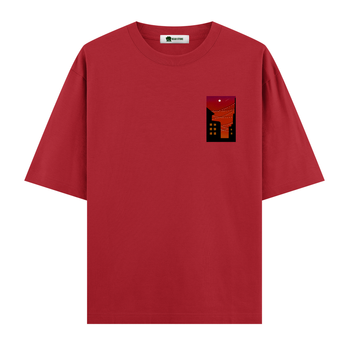 Crimson Lights - Oversize T-shirt