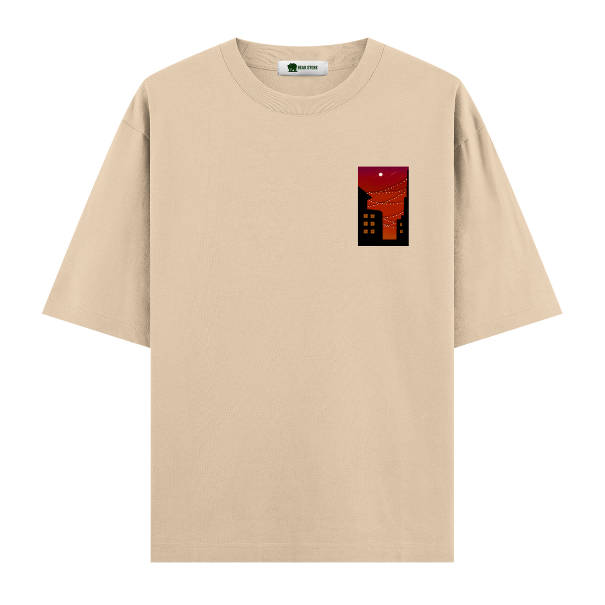 Crimson Lights - Oversize T-shirt