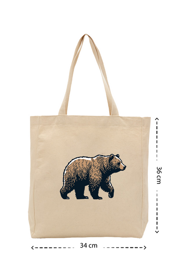 Timberline Bear - Kanvas Çanta