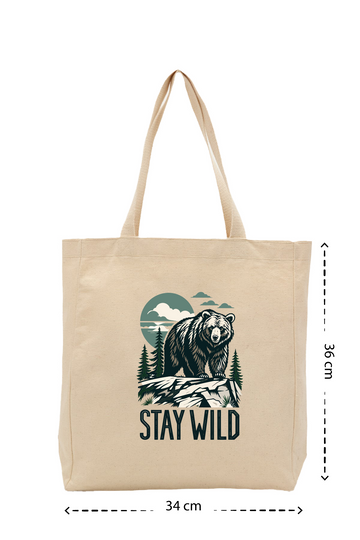 Stay Wild - Kanvas Çanta