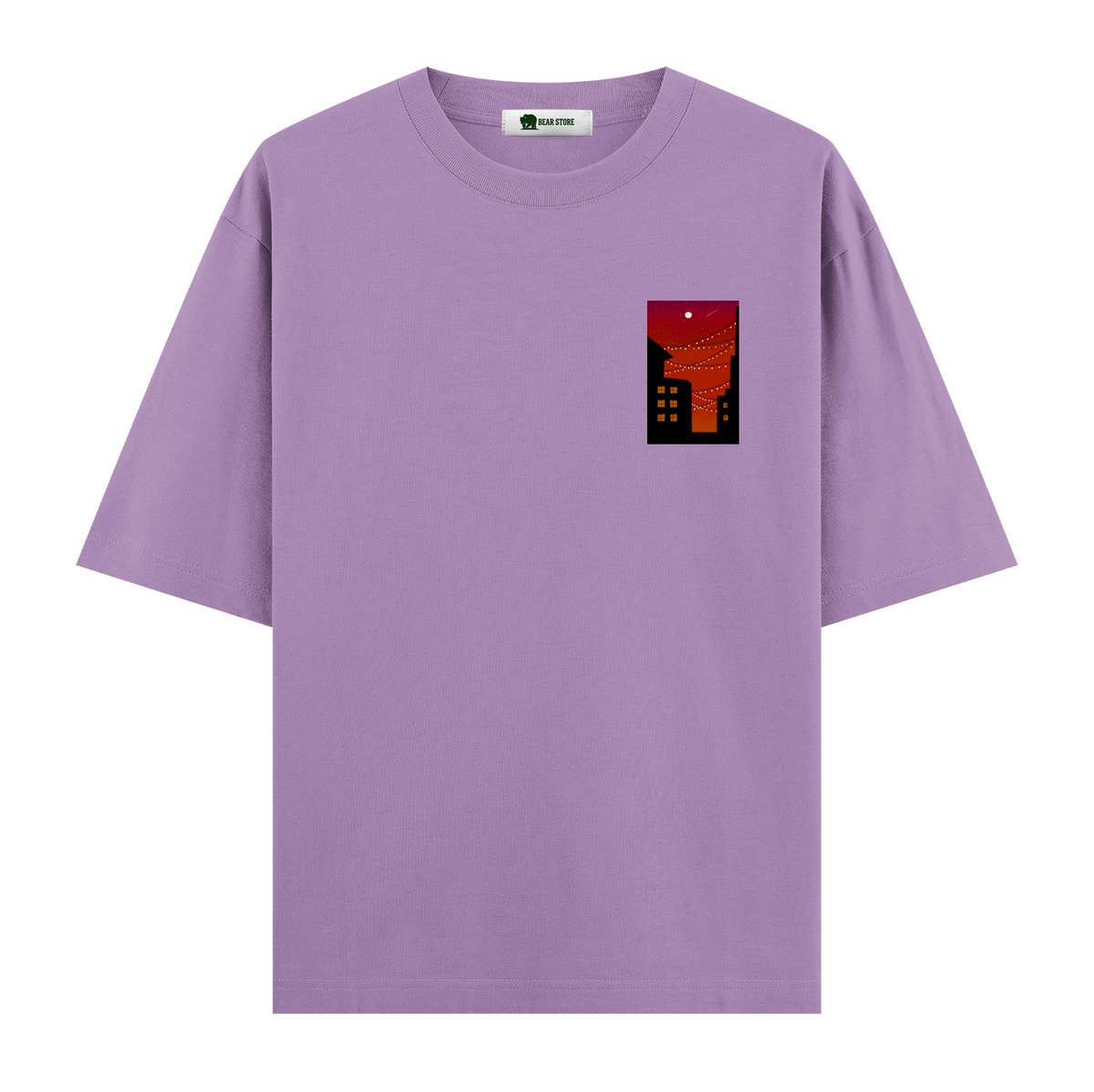 Crimson Lights - Oversize T-shirt