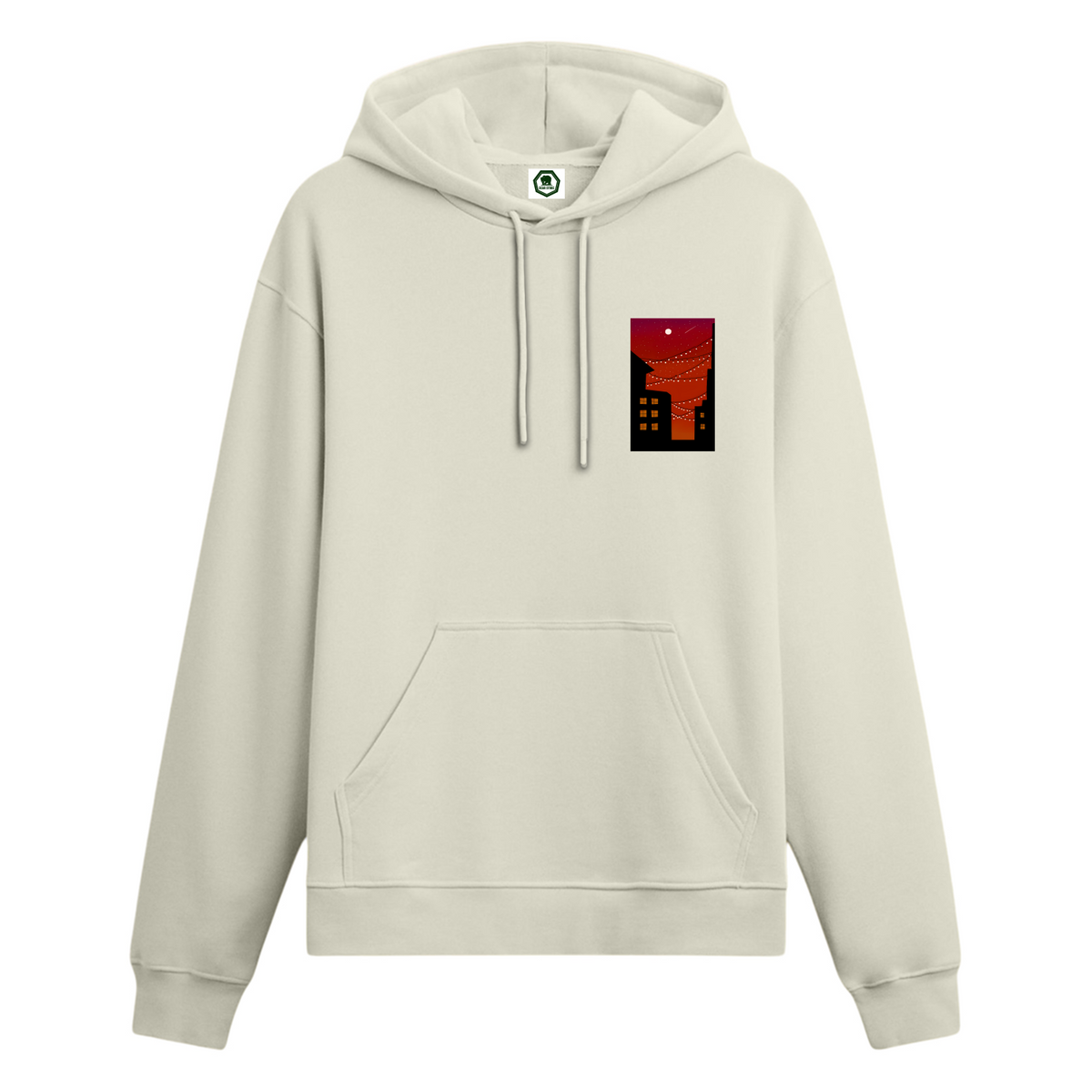 Crimson Lights - Oversize Hoodie