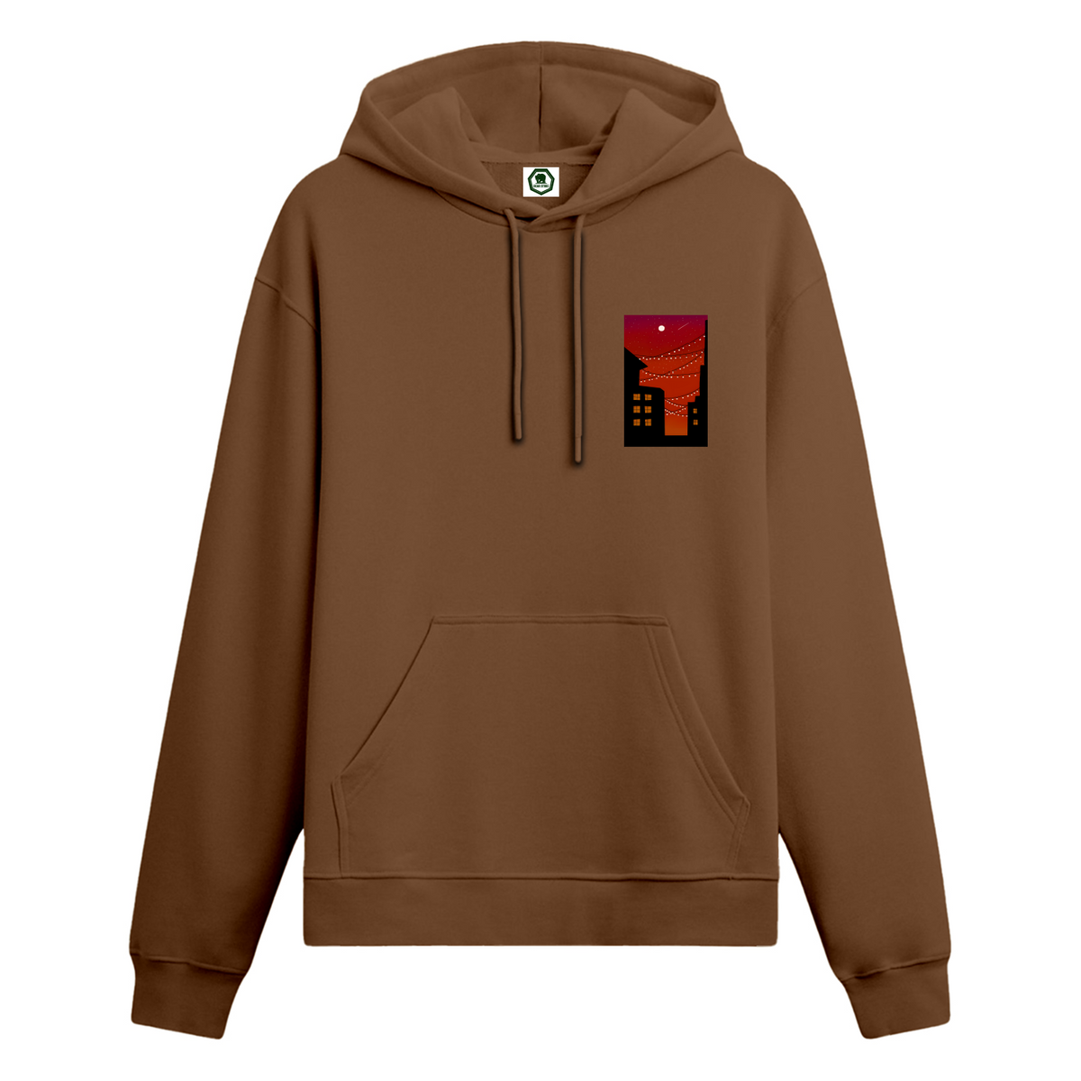 Crimson Lights - Oversize Hoodie