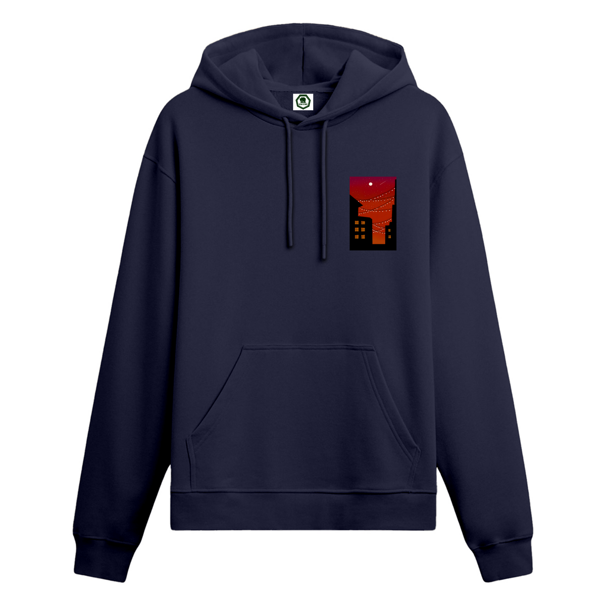 Crimson Lights - Oversize Hoodie