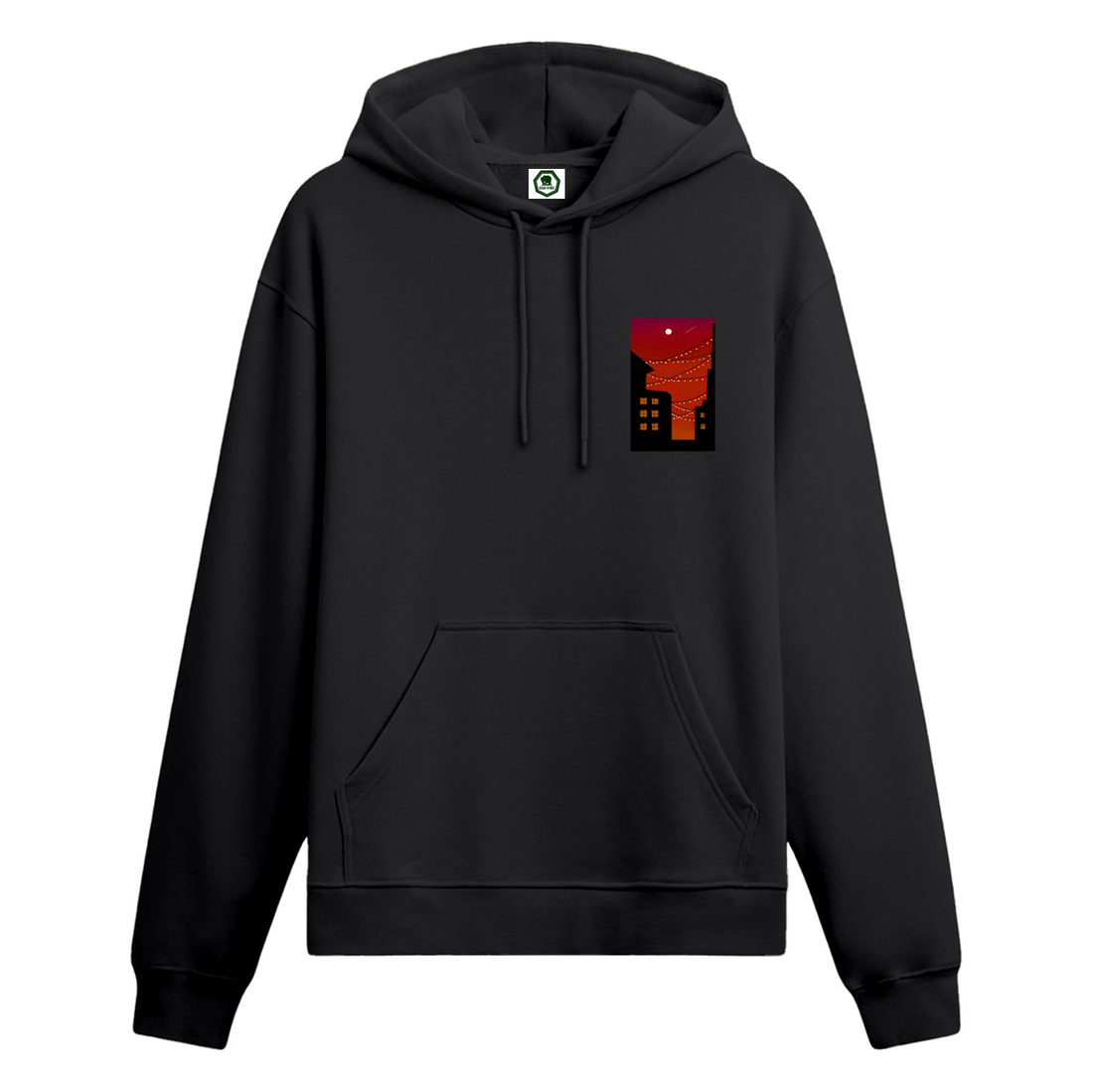 Crimson Lights - Oversize Hoodie