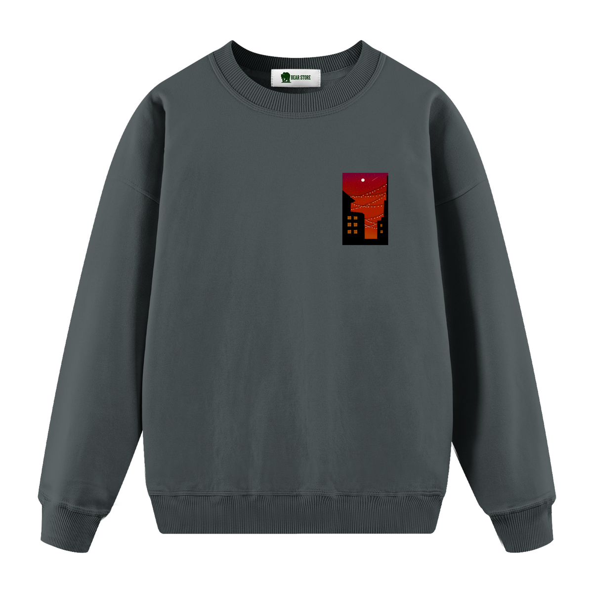 Crimson Lights - Oversize Sweatshirt