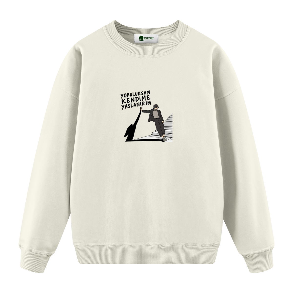 Yorulursam Kendime Yaslanırım - Oversize Sweatshirt