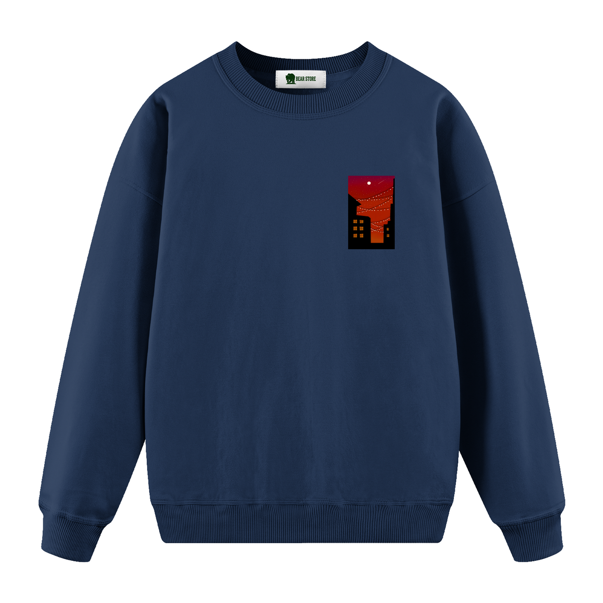 Crimson Lights - Oversize Sweatshirt