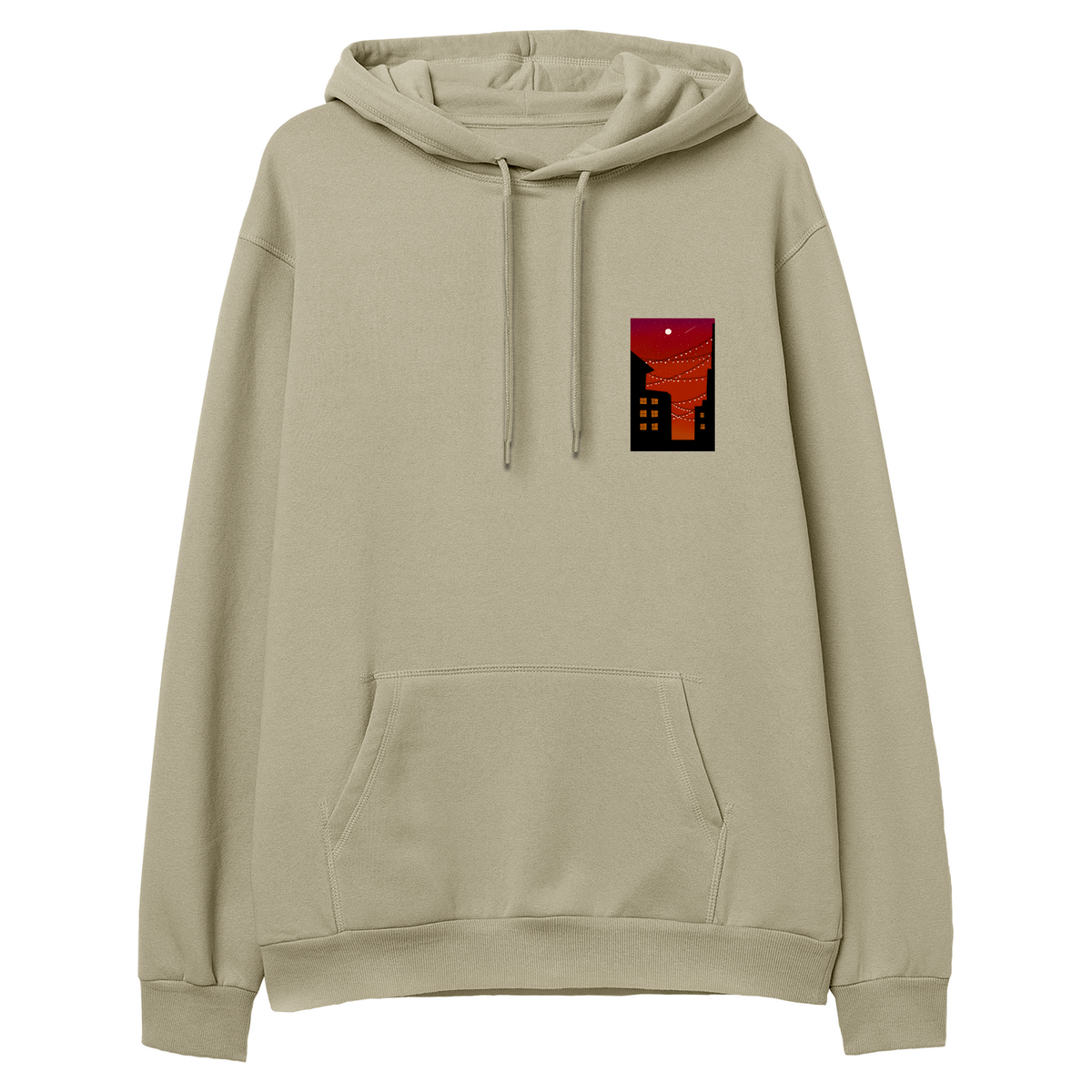 Crimson Lights - Regular Hoodie
