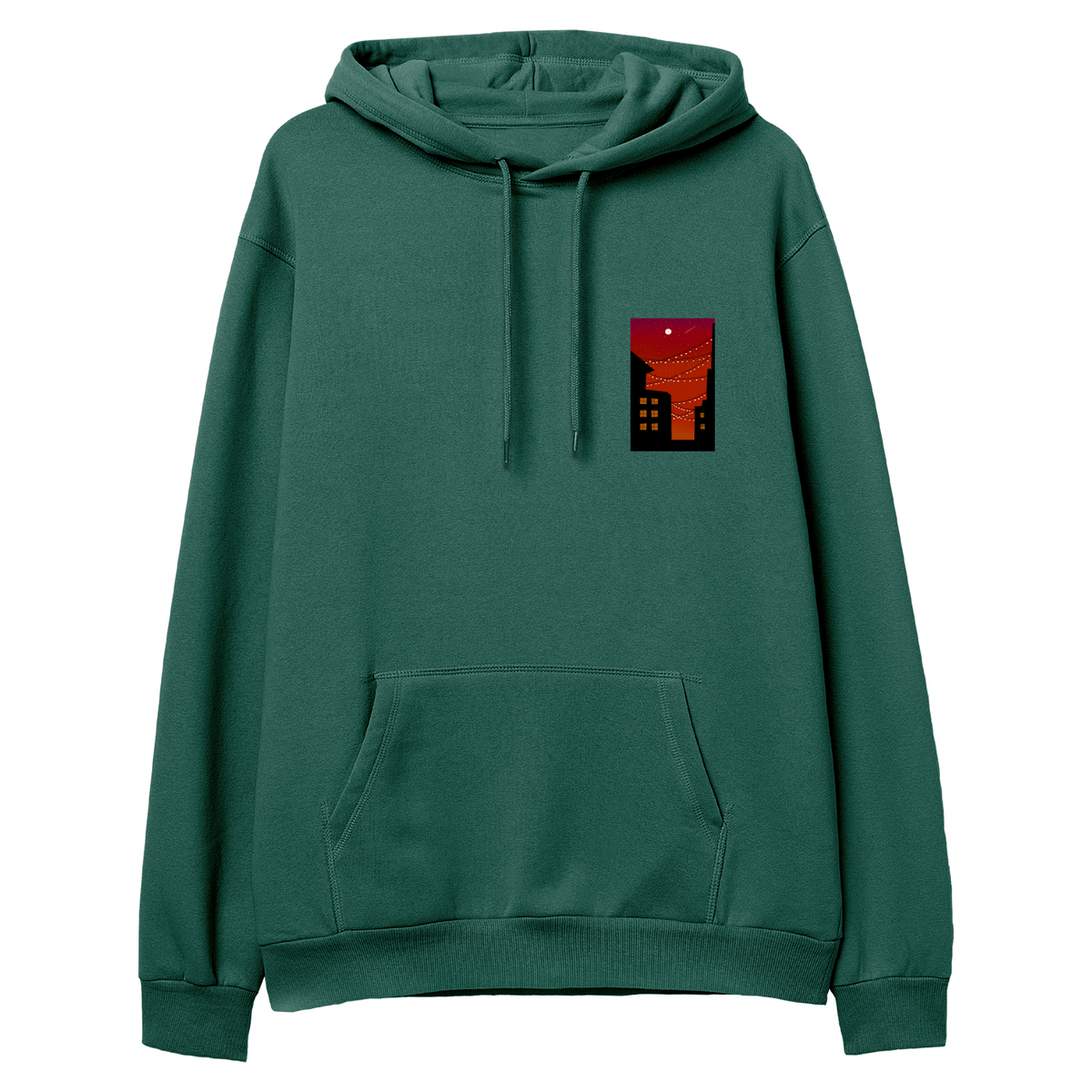 Crimson Lights - Regular Hoodie