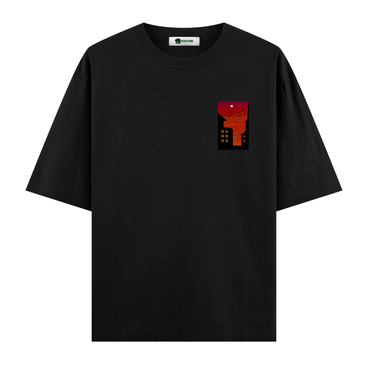 Crimson Lights - Oversize T-shirt