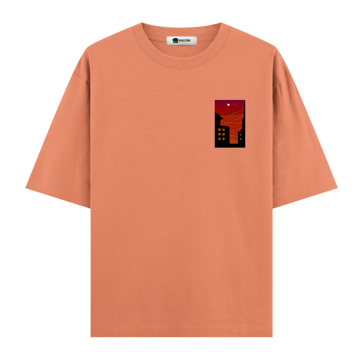 Crimson Lights - Oversize T-shirt