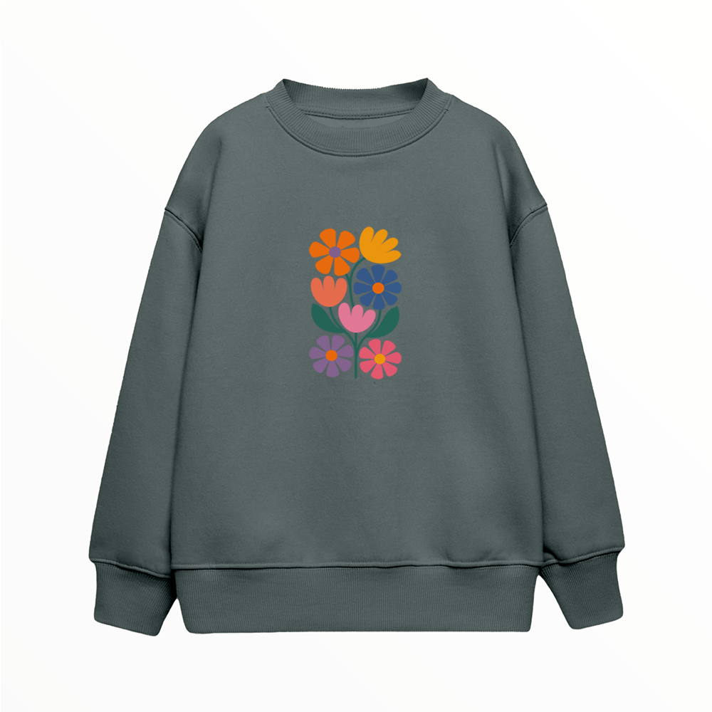 Flowers - Çocuk Sweatshirt