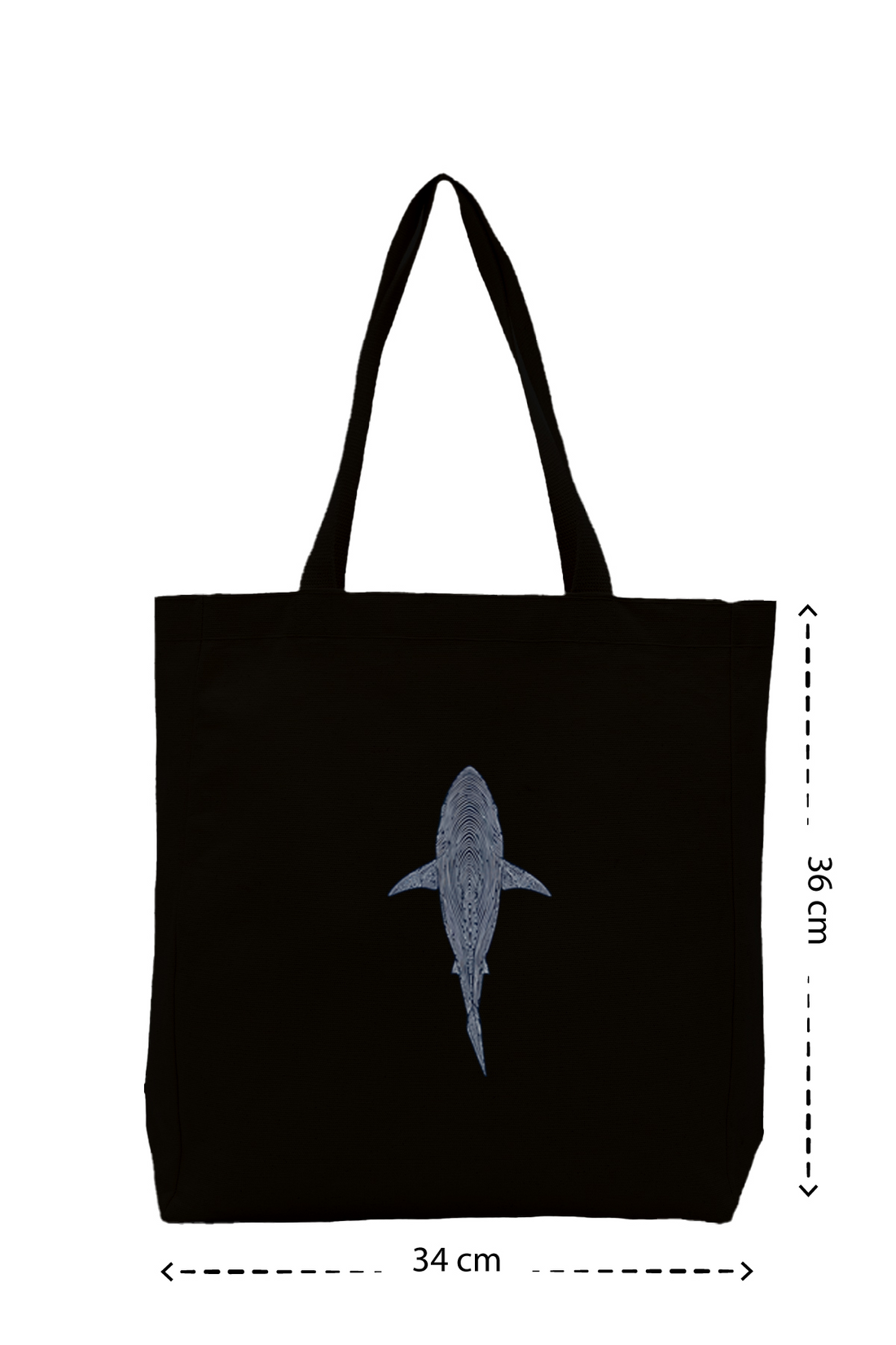 Shark Draw - Kanvas Çanta