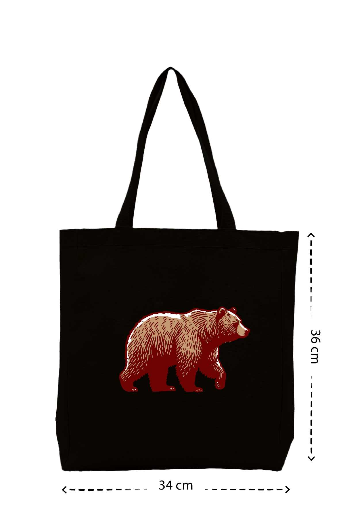 Timberline Bear - Kanvas Çanta