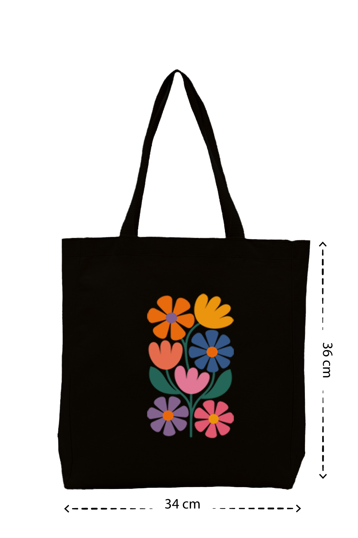 Flowers - Kanvas Çanta