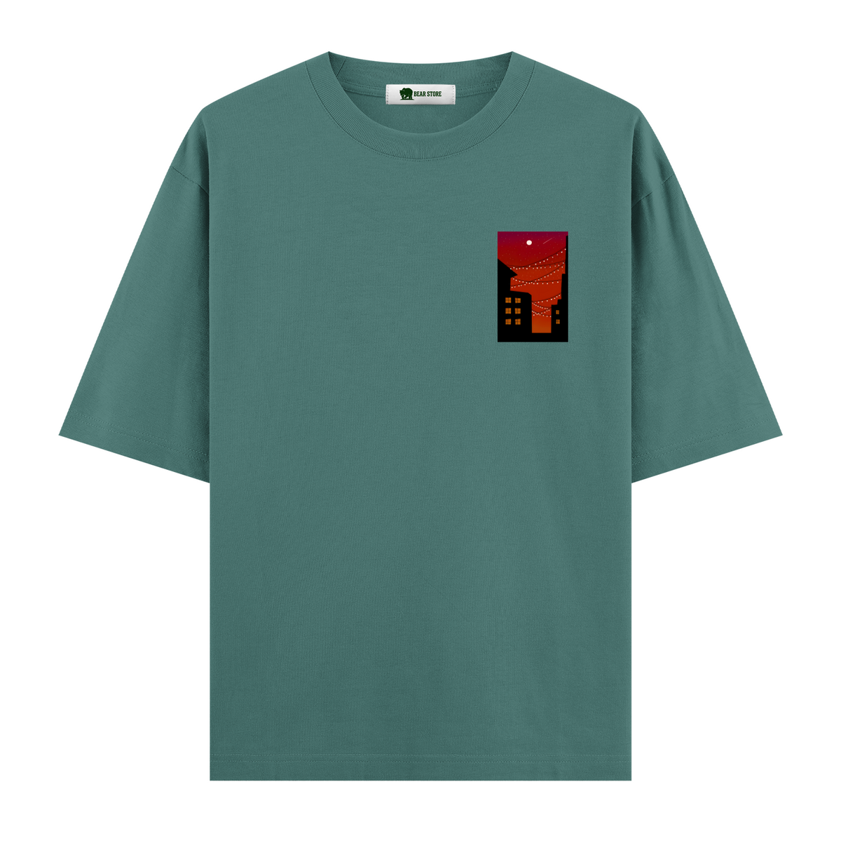 Crimson Lights - Oversize T-shirt